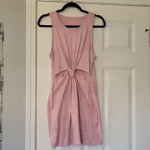 Elegant Pink Sleeveless Dress
